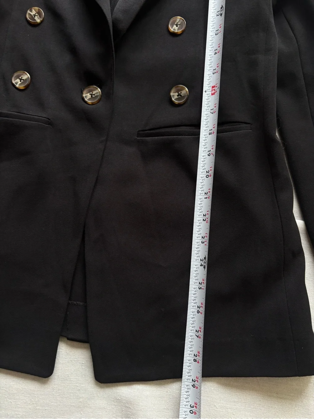 NWT NIC+ZOE The Avenue Blazer Black Tailored Stretch Jacket Size 12